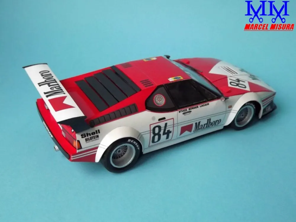 Papierový model BMW M1 Marlboro LM1980